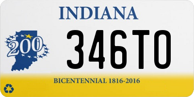 IN license plate 346TO