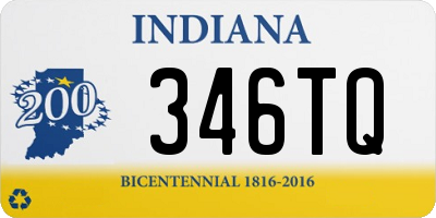 IN license plate 346TQ