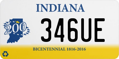 IN license plate 346UE