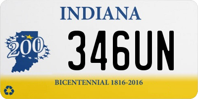 IN license plate 346UN