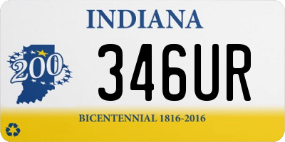 IN license plate 346UR