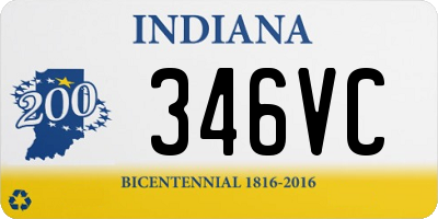 IN license plate 346VC