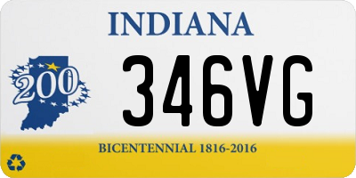 IN license plate 346VG