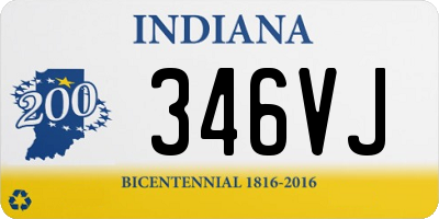 IN license plate 346VJ