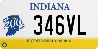 IN license plate 346VL