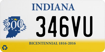 IN license plate 346VU