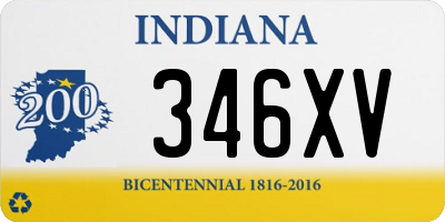 IN license plate 346XV