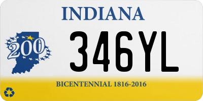 IN license plate 346YL