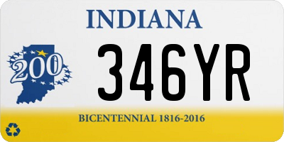 IN license plate 346YR