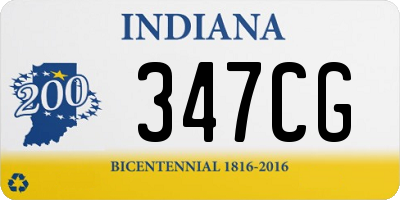 IN license plate 347CG