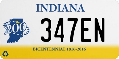 IN license plate 347EN