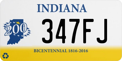 IN license plate 347FJ