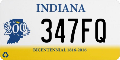 IN license plate 347FQ