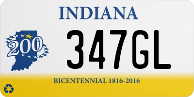 IN license plate 347GL