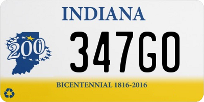 IN license plate 347GO