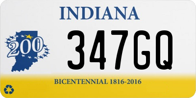 IN license plate 347GQ