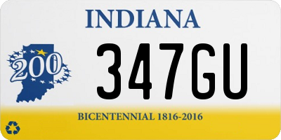 IN license plate 347GU