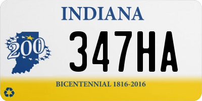 IN license plate 347HA