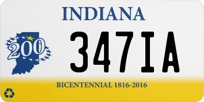 IN license plate 347IA
