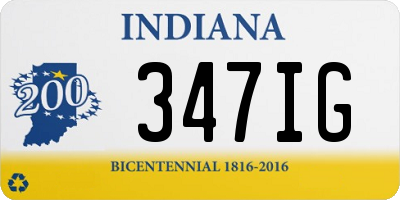 IN license plate 347IG