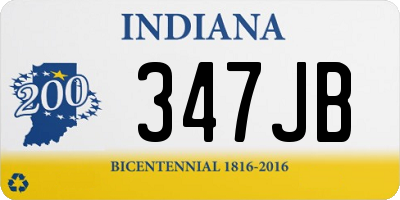 IN license plate 347JB