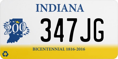 IN license plate 347JG