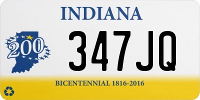 IN license plate 347JQ