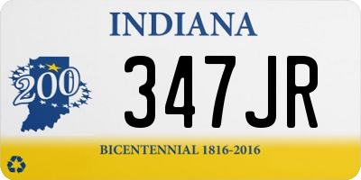 IN license plate 347JR