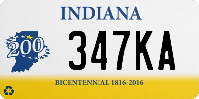 IN license plate 347KA