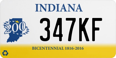 IN license plate 347KF