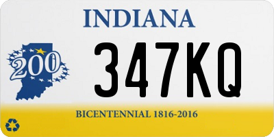 IN license plate 347KQ