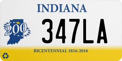 IN license plate 347LA