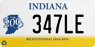 IN license plate 347LE