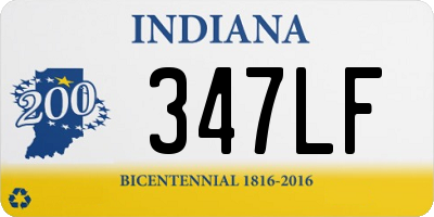 IN license plate 347LF