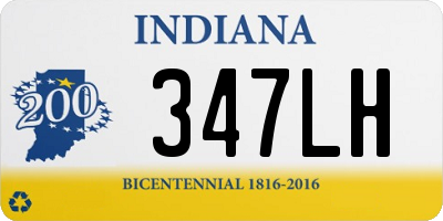 IN license plate 347LH