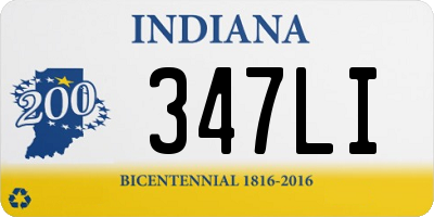 IN license plate 347LI