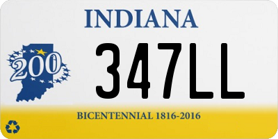 IN license plate 347LL