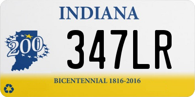 IN license plate 347LR