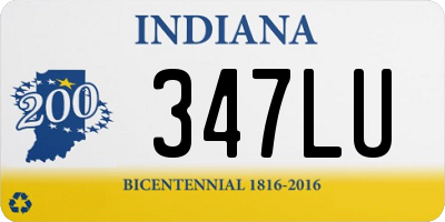 IN license plate 347LU