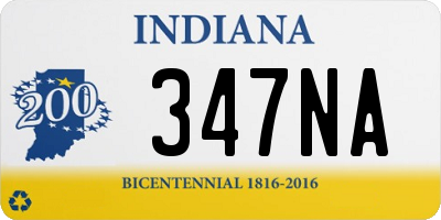 IN license plate 347NA