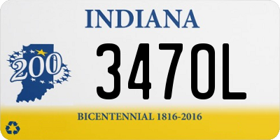 IN license plate 347OL