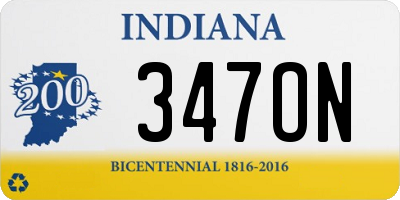 IN license plate 347ON