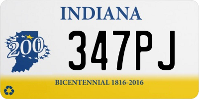 IN license plate 347PJ