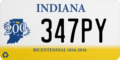 IN license plate 347PY