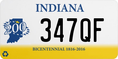 IN license plate 347QF