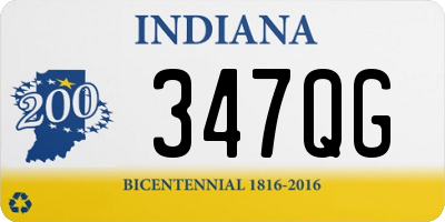 IN license plate 347QG