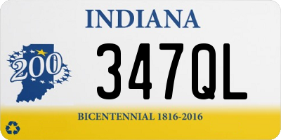 IN license plate 347QL