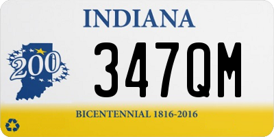 IN license plate 347QM