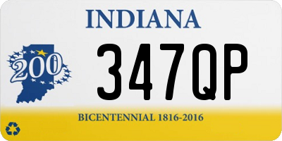 IN license plate 347QP