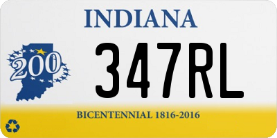 IN license plate 347RL